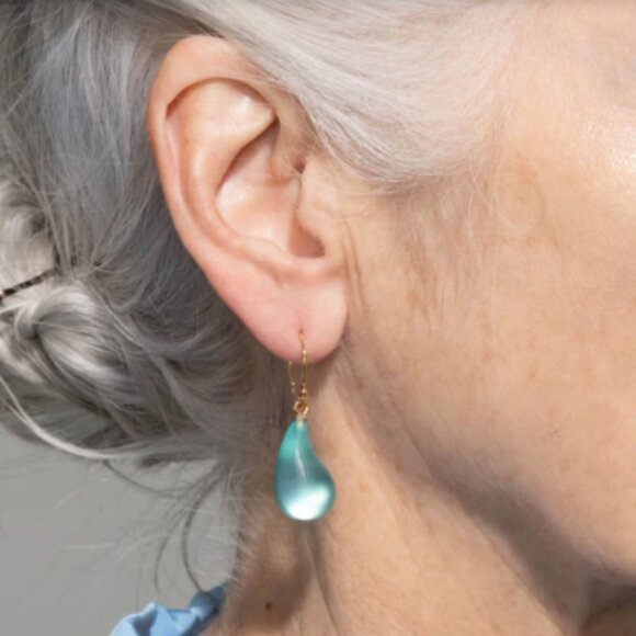 Alexis Bittar | Lucite Dewdrop Earrings (Mint Green) - Picture 3 of 9